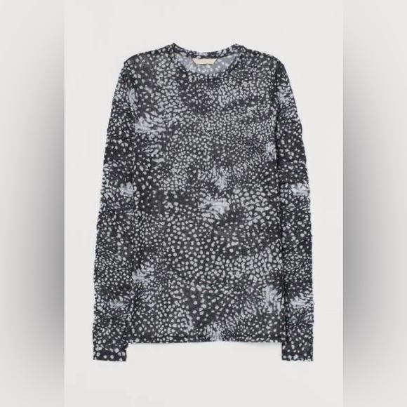 H&M Patterned Mesh Top - Picture 1 of 2